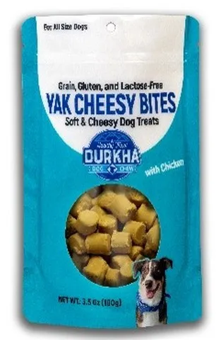 1ea 3.5oz Durkha Yak Cheesy Bites with Chicken - Treats